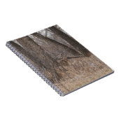 D2 Wit-geroosterd bier in katoenhoutbomen Notitieboek (Rechterzijde)