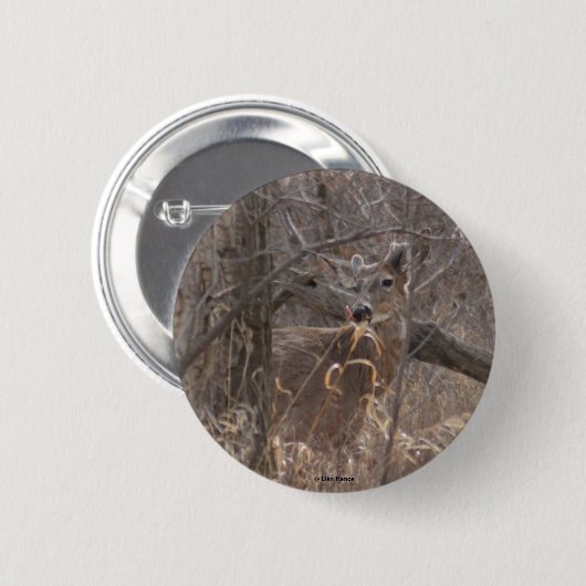 D2 Witstaartdieper Ronde Button 5,7 Cm (Voorkant /achterkant)