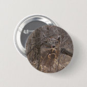 D2 Witstaarthert Ronde Button 5,7 Cm (Voorkant /achterkant)