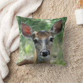 D33 White-tailed Deer Doe Kussen (Deken)