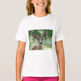 D33 Wit staart Herten Doe T-shirt