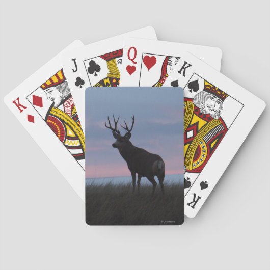 D3 Muildierbok Zonsopgang Bok Pokerkaarten (Achterkant)