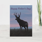 D3 Mule Deer Buck Sunrise Buck Kaart (Voorkant)