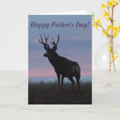 D3 Mule Deer Buck Sunrise Buck Kaart (Gele Bloem)