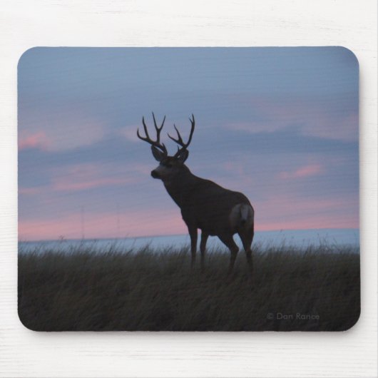 D3 Mule Deer Buck Sunrise Buck Muismat (Voorkant)
