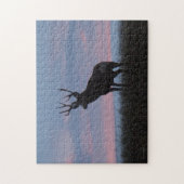 D3 Mule Deer Sunrise Buck Legpuzzel (Verticaal)