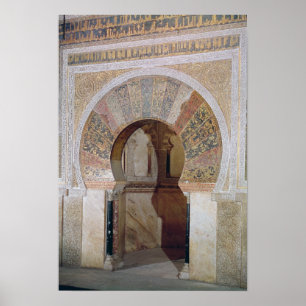 d4:Mezquita: Entrance to the Mihrab, c.786 Poster