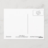 D4 Mule Deer Buck en Sweet Grass Hills Briefkaart (Achterkant)