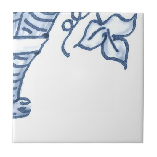 D5 - Schrappen voor muurschildering - D5 Tegeltje (Voorkant)