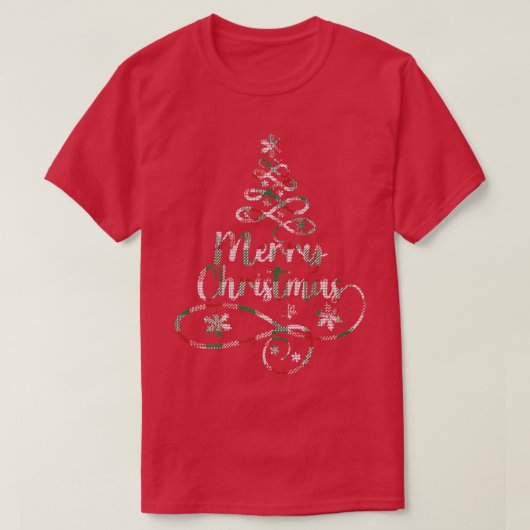 D61 Kerstboom, kerstfeestdagen, overweldigende fee T-shirt (Design voorkant)