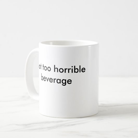 D6G Niet te verschrikkelijk Koffiemok (Voorkant links)