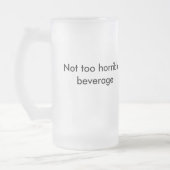 D6G Niet te verschrikkelijke drank - Bevroren Matglas Bierpul (Links)