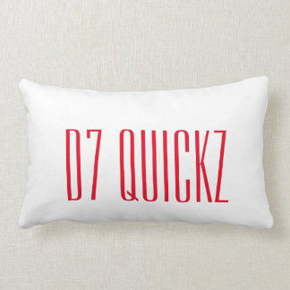 D7_QuicKz Pillow met naam en Logo Kussen