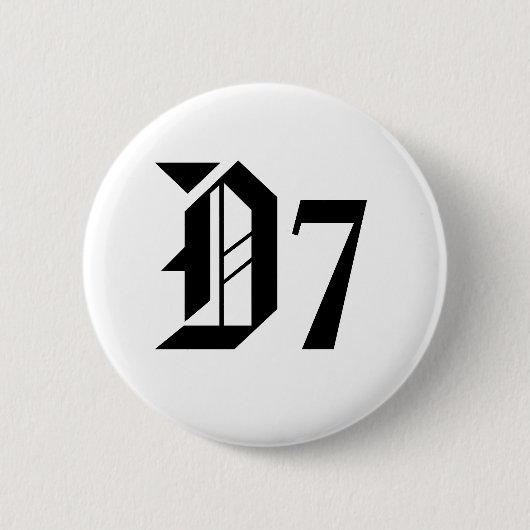 D7 RONDE BUTTON 5,7 CM (Voorkant)