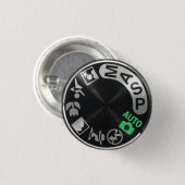 D90 Wijze wijzerplaat Ronde Button 3,2 Cm (Voorkant /achterkant)