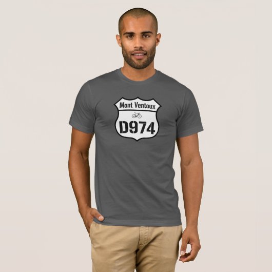 D974 Mont Ventoux T-shirt (Voorkant volledig)