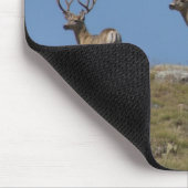 D9 Mule Deer bokken in fluweel Muismat (Hoek)