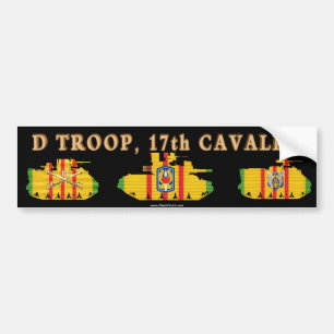D/17e Cavalerie VSR - gepantserde vechtvoertuigen Bumpersticker