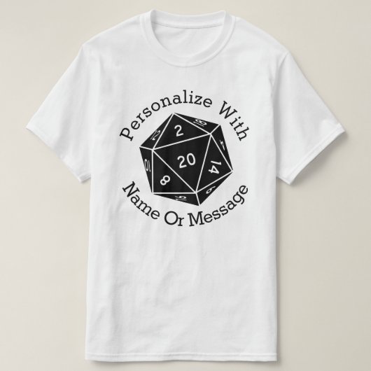 D 20-zielige doekjes t-shirt (Design voorkant)