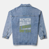 D-214 Onderschat een vrouw nooit met DD214 Vete Denim Jacket (Achterkant)