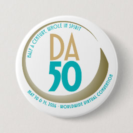 D.A. 50ste verjaardagsconventie ontwerp Ronde Button 7,6 Cm