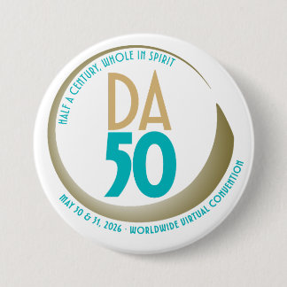 D.A. 50ste verjaardagsconventie ontwerp Ronde Button 7,6 Cm