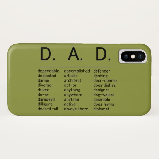 D.A.D. Vaderdag Case-Mate iPhone Case (Achterkant (horizontaal))