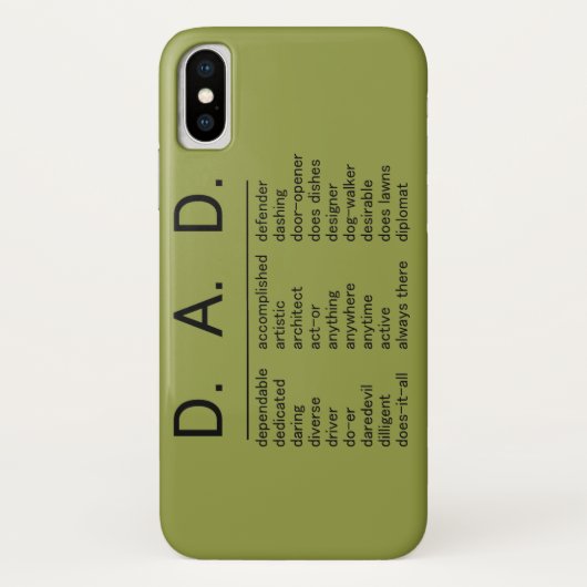 D.A.D. Vaderdag Case-Mate iPhone Case (Achterkant)