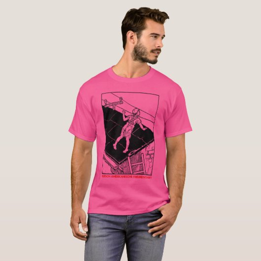 D.A.F. Retro Style Fan Design T-shirt (Voorkant volledig)