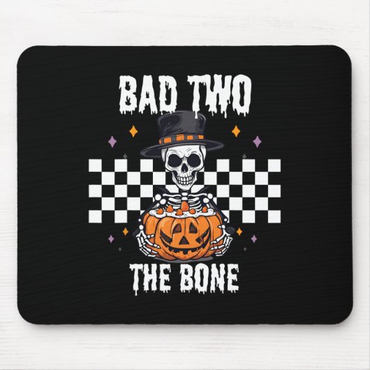 D aan het beenskelet Halloween kostuum Muismat (Voorkant)