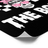 D aan het botskelet Mannen Vrouwen Kinder Funny Ha Poster (Hoek)