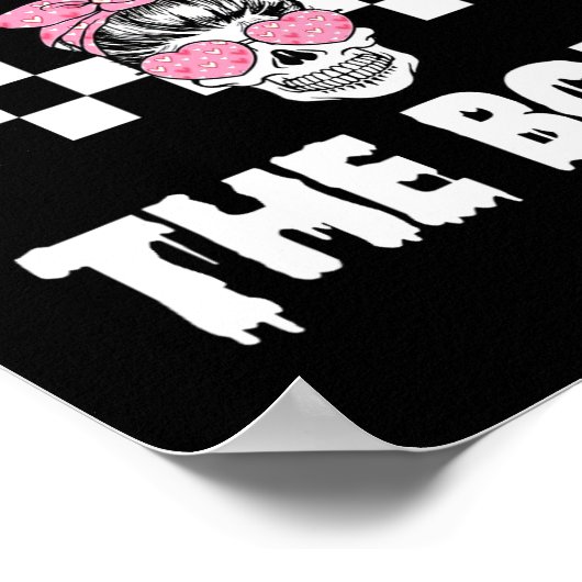 D aan het botskelet Mannen Vrouwen Kinder Funny Ha Poster (Hoek)