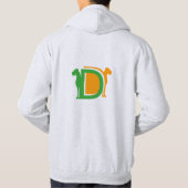 D als Deutsche Dogge Hoodie (Achterkant)