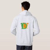 D als Deutsche Dogge Hoodie (Achterkant volledig)