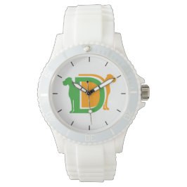 D als Deutsche Dogge Horloge
