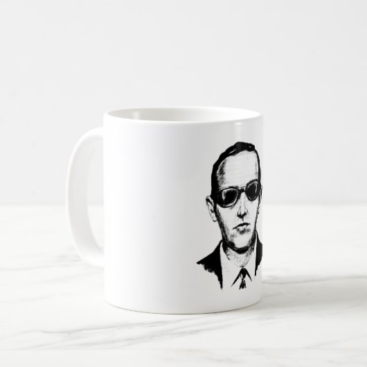 D.B. Cooper Koffiemok (Voorkant links)