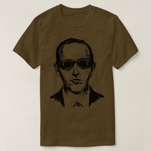 D B Cooper Mugshot T-shirt (Design voorkant)
