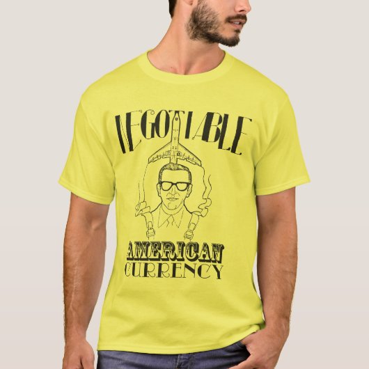 D.B. Cooper - Negotiable American Currency T-shirt (Voorkant)