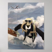 D.B. Cooper Poster door Geschiedenis Botten (Voorkant)