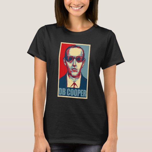D B Cooper Urban Legend Retro stijl T-shirt (Voorkant)