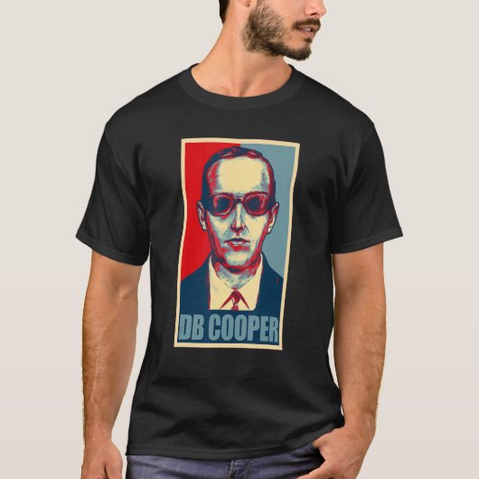 D B Cooper Urban Legend Retro stijl T-shirt (Voorkant)