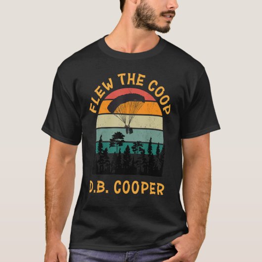 D B Coopers Skydiving Amerikaanse Urban Legend T-shirt (Voorkant)
