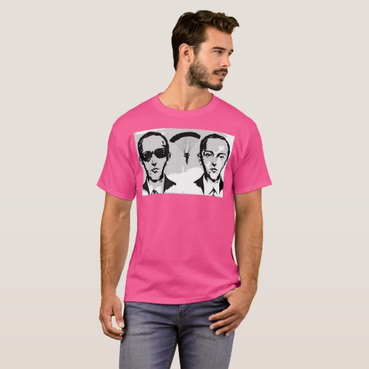 D B Coopers Skydiving Grappig T-shirt (Voorkant volledig)