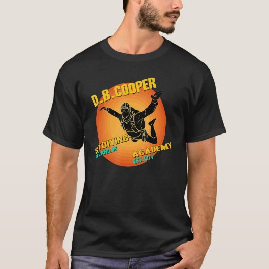 D B Coopers Skydiving School Portland Oregon D T-shirt (Voorkant)