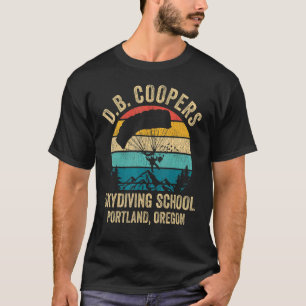 D B Coopers Skydiving School Portland Oregon Vint T-shirt