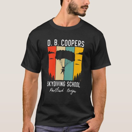 D B Coopers Skydiving School T-shirt (Voorkant)
