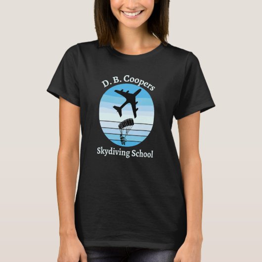 D B Coopers Skydiving School T-shirt (Voorkant)