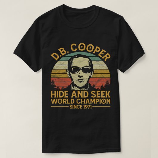 D.B. Coopers verbergen en zoeken naar Champion sin T-shirt (Design voorkant)