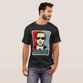 D. B. Coopers Wanted Skydiving Funny Hijack T-shirt (Voorkant volledig)