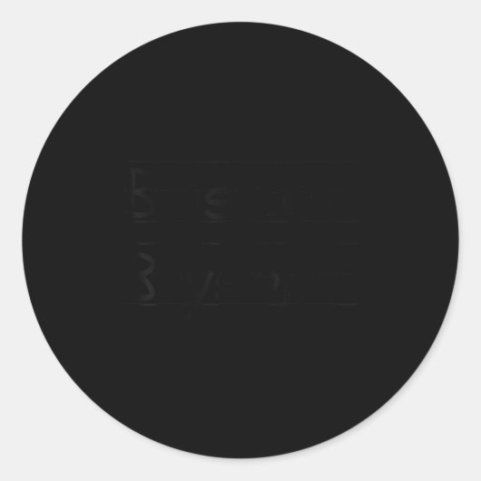 D B Is For Bryson Name Student Kindergarten Ronde Sticker (Voorkant)